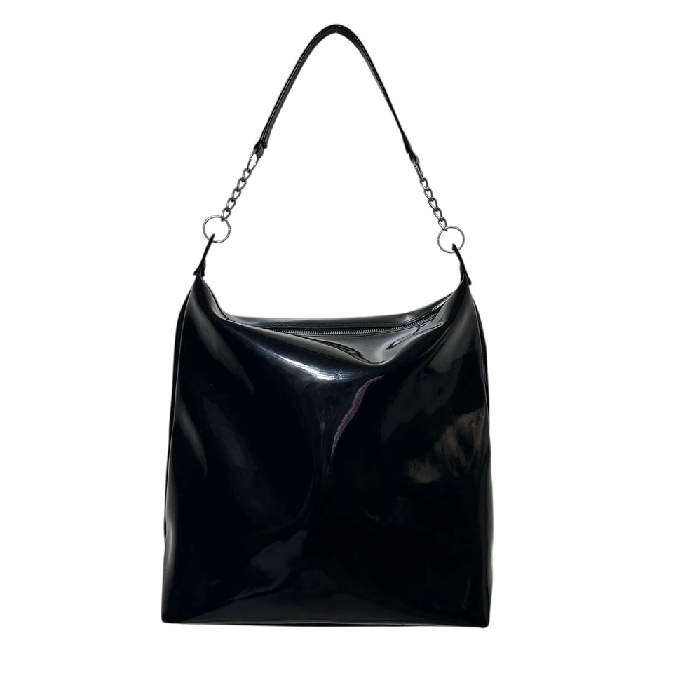 608 00s archivo Comme Des Garcons bolso cadena unisex raro negro PVC Foto 1 de 4