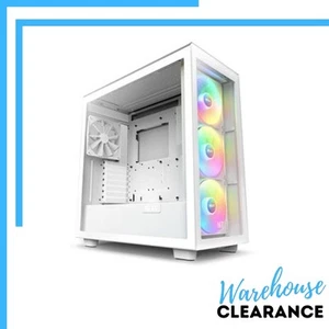 NZXT H7 Elite RGB All White Mid Tower ATX PC Case - Picture 1 of 12