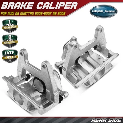 2x Pinza de freno de disco con pistón de metal para Audi A6 Quattro 05-07 A6 trasera izquierda y derecha Foto 1 de 4