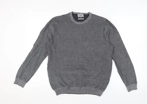 Marks and Spencer Men's Blue Cotton Pullover Jumper L - Picture 1 of 12