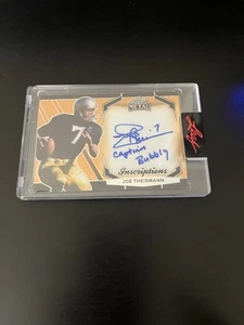 2024 Leaf Metal Inscriptions Auto Gold Joe Theismann "Captain Bubbly" 44/100 - Picture 1 of 2