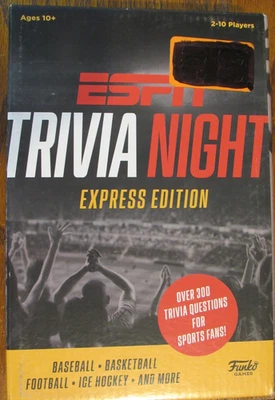 Sports Trivia Game ESPN Trivia Night Express Edition Funko Games All Genres NEW - Image 1 of 2