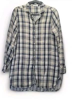 Túnica de franela a cuadros CP Shades x Free People algodón con botones talla S EE. UU. Foto 1 de 4