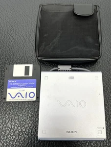 SONY PCGA-CD51 External CD Drive PC Card Vintage Japan For Win98 XP Tested - Picture 1 of 8