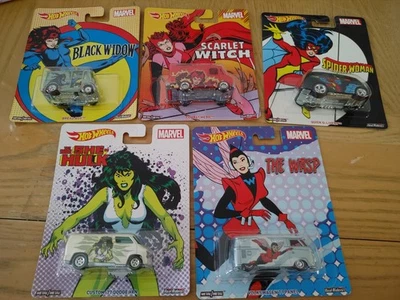 Hot Wheels Marvel (Women of Marvel) 2016 lote Real Riders Foto 1 de 4