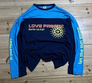 Loveparade T-Shirt Vintage XL Manica Lunga 1997 Techno Anni 90 Motte Gabba Rave Berlino - Foto 1 di 9