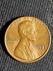 1982 Penny Errors No Mint Mark, Struck Off Center, Letter On Rim, Close AM 3.1g - Picture 1 of 13