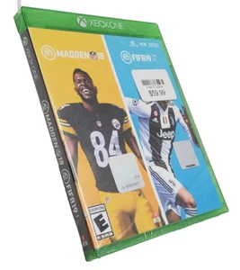 MADDEN NFL 19 & FIFA 19 BUNDLE ~ XBOX ONE Videogame ~ NEW SEALED !! - Picture 1 of 3