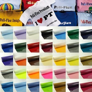 (26,5€/m²) T-Shirt Folie Transferfolie Textilfolie Bügelfolie Poli Tape DIN A4 - Bild 1 von 48