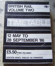 British Rail Timetable: Volume Two - 12 May To 28 September '86