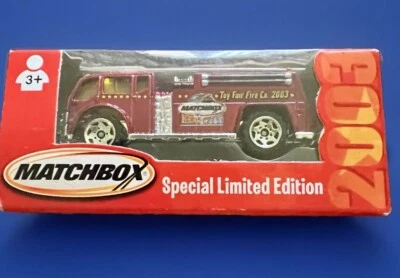 Matchbox 2003 Special Limited Edn. HOLLYWOOD TOY FAIR FIRE TRUCK New in Mint Box - Image 1 of 4