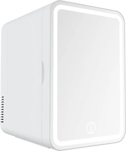 Mini Refrigerator and Personal Beauty Fridge, Mirrored Door with Dimmable LED Li - Picture 1 of 12
