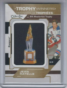 19/20 OPC New York Rangers Jean Ratelle Trophy Winners Patch card #P-9 - Picture 1 of 2