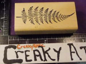 FERN BRANCH LEAF RUBBER STAMP FRANCISCO FG552I CREAKYATTIC - Picture 1 of 2