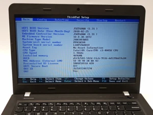 Lot of 2 Lenovo ThinkPad E450 14" i3-4005u@1.70GHz 4GB RAM No HDD No OS CB782* - Picture 1 of 9