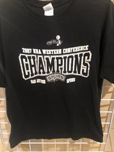 San Antonio Spurs 2007 Western Conference Champions Tee Shirt Men’s Large - Picture 1 of 5
