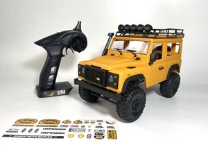 1:12 RC Land Rover DEFENDER 98 Camel Trophy Crawler Truck w/ Decals 4X4 RTR - Picture 1 of 11