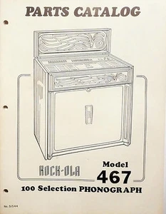 ROCK-OLA MODEL 467  PARTS LIST & DIAGRAMS  - Picture 1 of 1