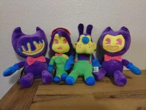 SET 4 Bendy and the Ink Machine 10 Zoll Alice Boris Schwarzlicht Plüsch Phatmojo NEU - Bild 1 von 10