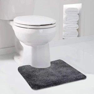 Contour Rug (20X24, Dark Grey) Non Slip Bath Mat for Bathroom - Water Absorbent - Picture 1 of 12