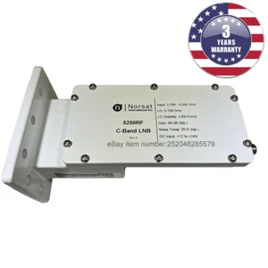 Nuevo Norsat 5250RF, banda C PLL LNB 3.7 - 4.2 GHz ±250 kHz L.O. Estabilidad - Imagen 1 de 4