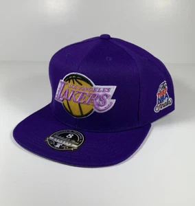 MITCHELL & NESS Los Angeles Lakers 1987 NBA Finals Hat Purple Men’s Sz 8 *NEW* - Picture 1 of 8