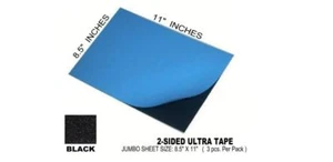 DOUBLE COATED 2 SIDE TAPE 3 PCS 8.5" X 11" ALL PURPOSE MOUNTING & ADHESION F/SH - Picture 1 of 1