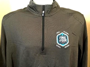 Pullover NCAA Baloncesto Final Four 2023 4 Equipos Micro Rayas Media Cremallera Talla 3XL - Imagen 1 de 4