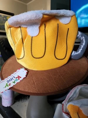 Oktoberfest Divertido Sombrero de Cerveza BeerFest Peluche Cerveza Stein Halloween 12" de Alto Foto 1 de 4