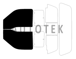 PreCut Film Front 2 Door Window Any Tint Shade For Ford F250 Super Cab 2013-2016 - Picture 1 of 10