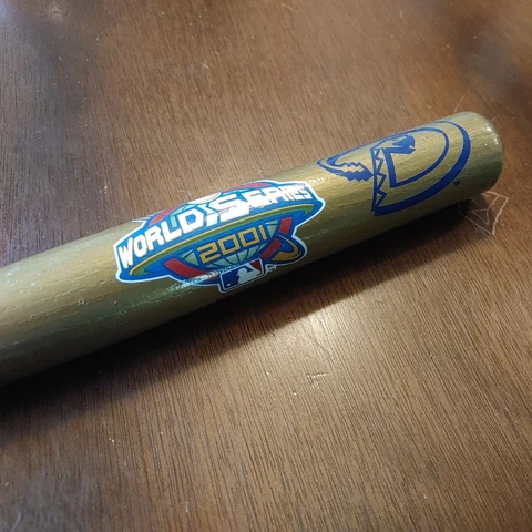 Arizona Diamondbacks World Series Mini Baseball Bat 18" Wood Gold Cover