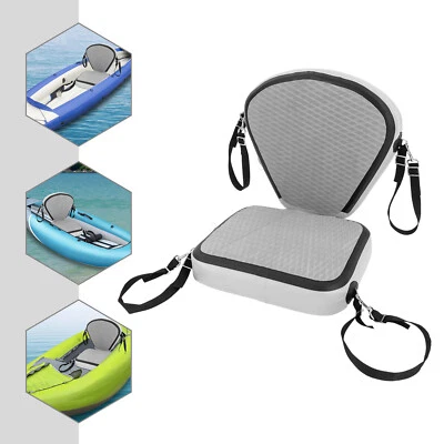 Grey EVA Inflatable Seat Cushion Fits Kayaking to Carry and Store Easily - Image 1 of 4