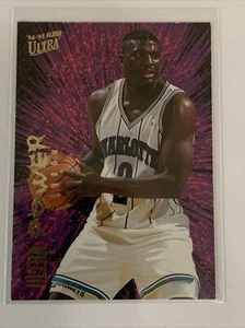 Inserto Fleer Ultra Power 1994-95 Larry Johnson #3 Charlotte Hornets - Imagen 1 de 2