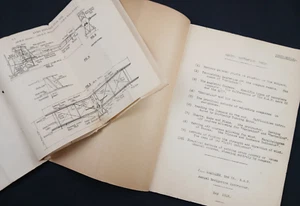 NOTAS DE NAVEGACIÓN "CONFIDENCIALES" DE LA REAL FUERZA AÉREA DE LA PRIMERA GUERRA MUNDIAL + NOTAS TÉCNICAS "AVRO 504" - Imagen 1 de 23