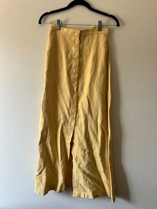 Bec and Bridge Linen Maxi Skirt, Preloved, Yellow and Summery - Picture 1 of 2