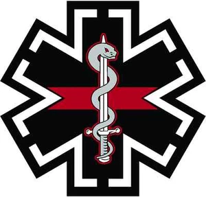 Calcomanía Red Tactical Star of Life EMT EMS Paramédica Respuesta a Emergencias Pegatina V - Imagen 1 de 1