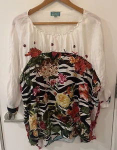 Antica Sartoria by Giacomo Cirque Lace Tunic embellished one size - Picture 1 of 6
