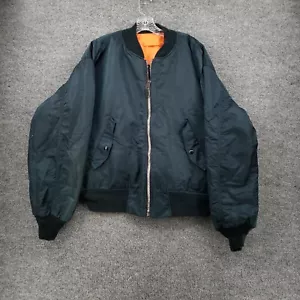 VINTAGE Spiewak Sons Flyers Jacket Mens 2XL MA1 Reversible Golden Fleece Bomber - Picture 1 of 23