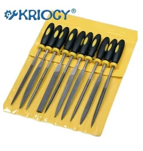 5pcs Alloy Steel File Set Precision Round Half-Round Flat Square Triangular Hand - Picture 1 of 6