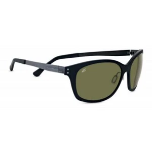 Serengeti Sara Sunglasses Women's Satin Black Polarized PhD 2.0 555nm - Picture 1 of 1