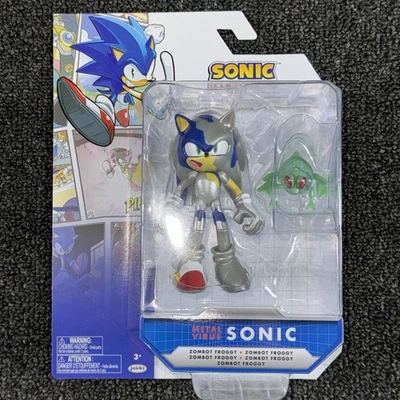 Figura en mano Jakks Pacific 4" Sonic The Hedgehog Comic Collection Metal Virus Foto 1 de 4