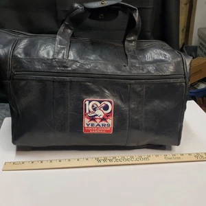 Vintage 2001 MLB Winter Meetings Werbe Leder Seesack Reisetasche Topps Red Sox - Bild 1 von 16