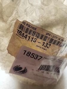 Polaris Spring, Bright White, Genuine OEM Part 7044113-133, Qty 1 - Picture 1 of 4