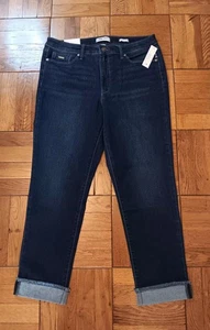 Pantalones de mezclilla azul lavado oscuro talla 10 Nine West nuevos con etiquetas Gramercy Crop para mujer - Imagen 1 de 10