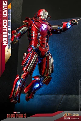 Figura Hot Toys Iron Man 3 Silver Centurion Armor Traje Escala 1:6 MMS618-D43 Foto 1 de 4