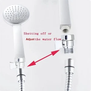 Say Goodbye to Leaks and Drips Silver Flow Control Valve for Shower Head - Picture 1 of 10
