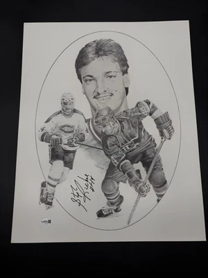 1986-87 Stephane Richer Firmado Kraft Hockey Dibujo 16x20 Montreal Canadien JSA Foto 1 de 3