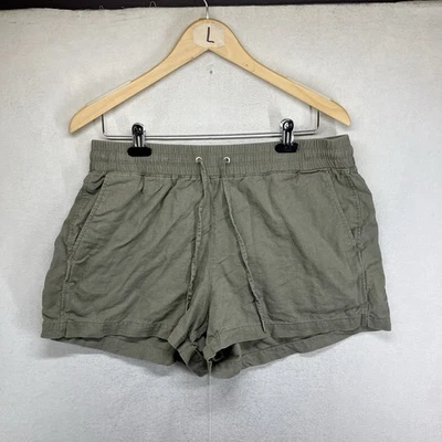 Pantalones Cortos Gap Para Mujer Grandes Verde Salvia Mezcla de Lino Bolsillos con Cordón 34x3 Foto 1 de 4
