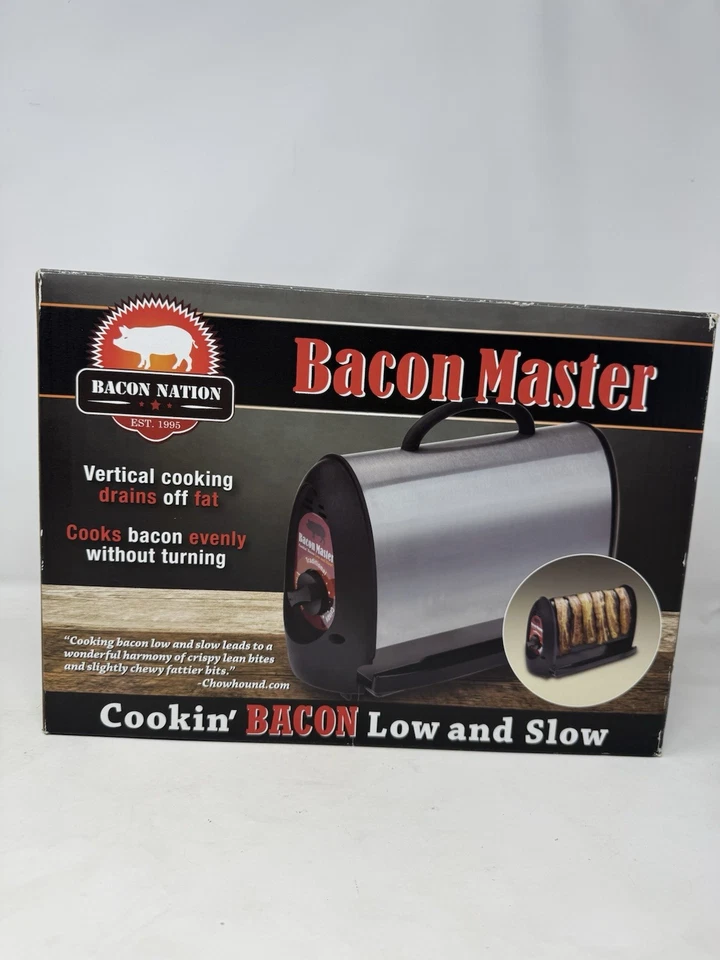 SmartPlanet Bacon Nation Bacon Master Cooker Acero Inoxidable Calor Ajustable Nuevo en Caja Foto 1 de 4