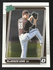 2021 Donruss Optic #RP4 MacKenzie Gore Rated Prospect San Diego Padres - Bild 1 von 2